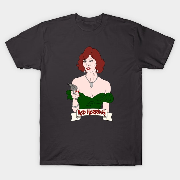 Miss Scarlet and Communism T-Shirt by thecompassrose